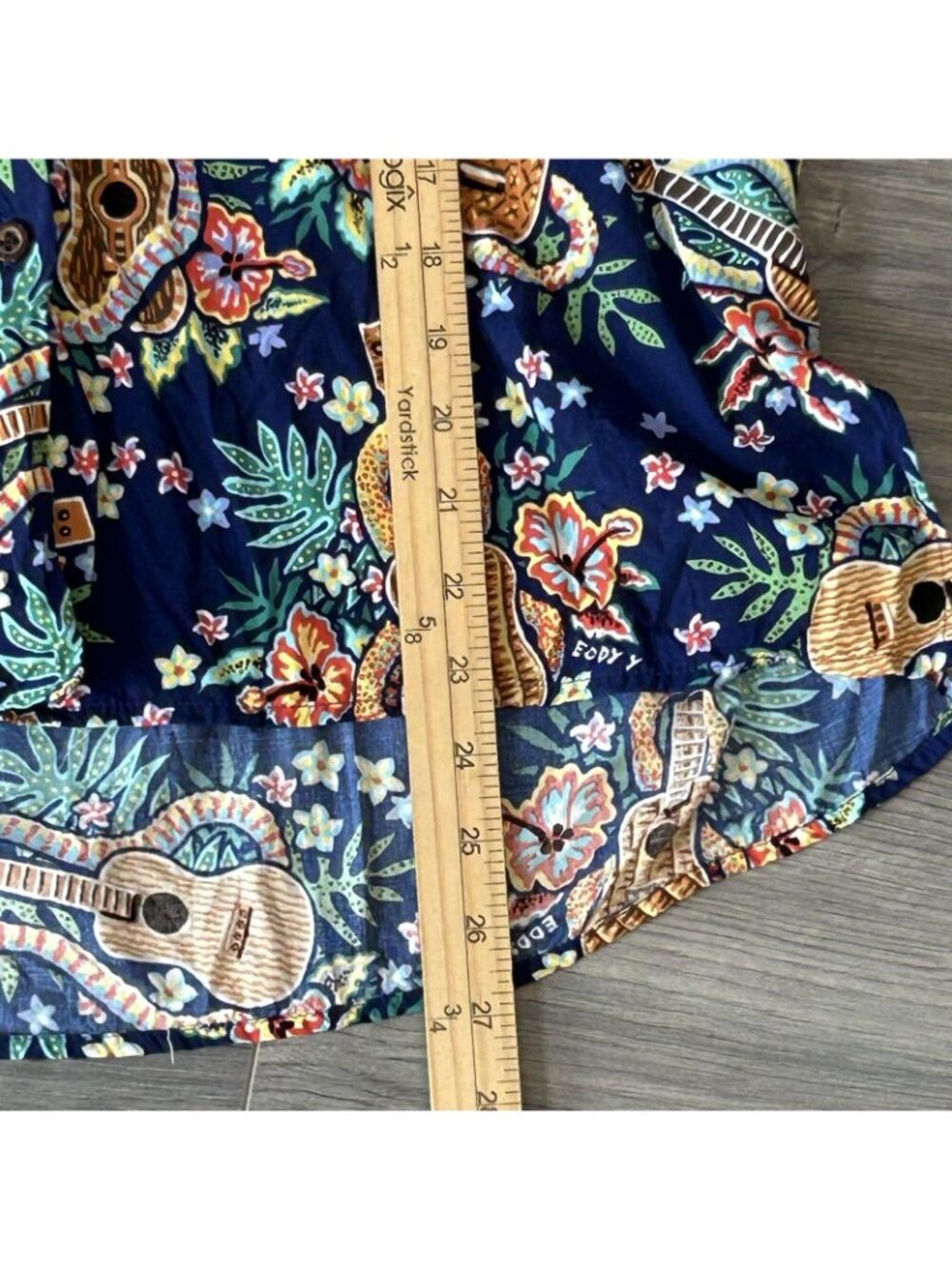 Reyn Spooner Shirt Womens L Multicolor Eddy Y Guitar Hawaiian Aloha Rayon Hawaii - Picture 9 of 9